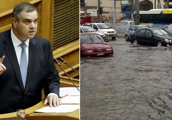 Ερώτηση Σπανάκη σε τέσσερεις Υπουργούς για την αντιπλημμυρική θωράκιση της οδού Πειραιώς