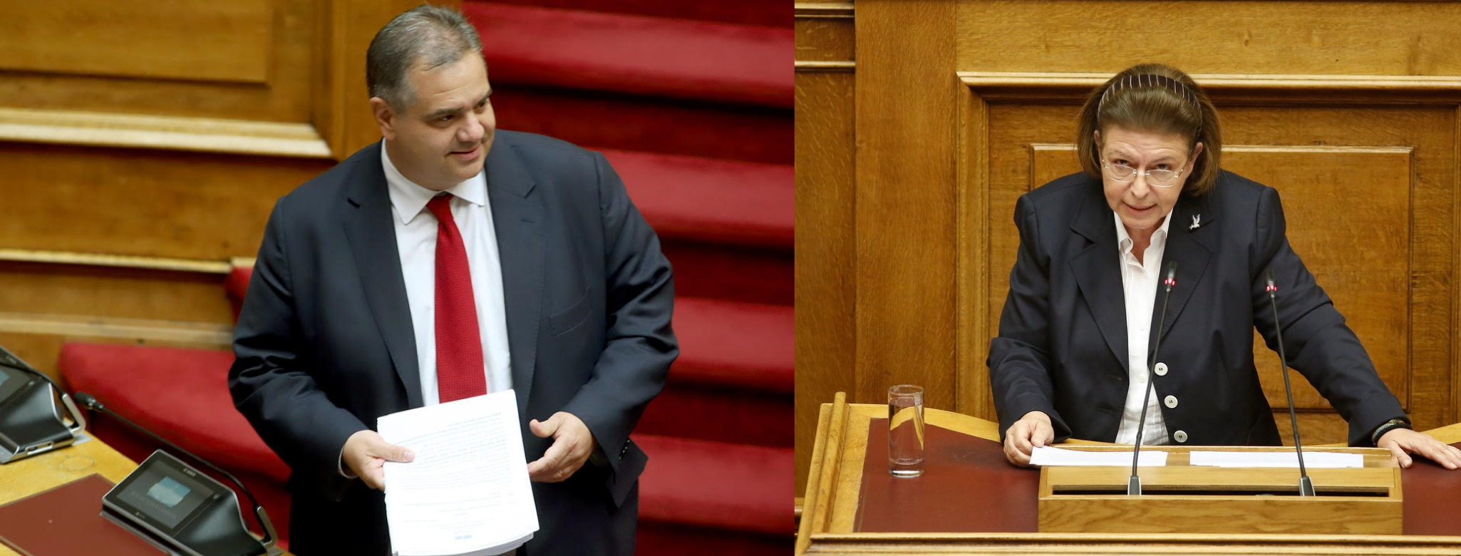 Ειδική αναφορά της Μενδώνη από το βήμα της βουλής προκάλεσε η ομιλία Σπανάκη για την πολιτιστική ανάδειξη της Πειραιώς.