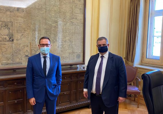 Συνάντηση Σπανάκη με τον Διοικητή της Τράπεζας της Ελλάδος Γιάννη Στουρνάρα