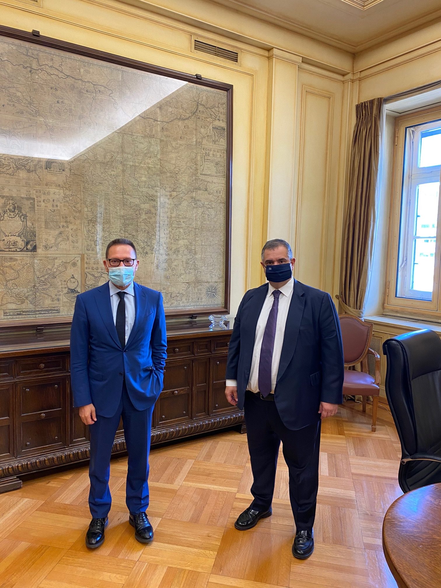 Συνάντηση Σπανάκη με τον Διοικητή της Τράπεζας της Ελλάδος Γιάννη Στουρνάρα