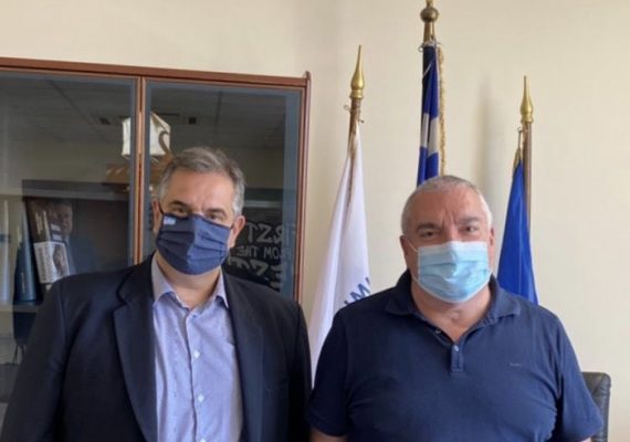 Συνάντηση κ. Σπανάκη με τον Πρύτανη του Πανεπιστημίου Δυτικής Αττικής κ. Παναγιώτη Καλδή