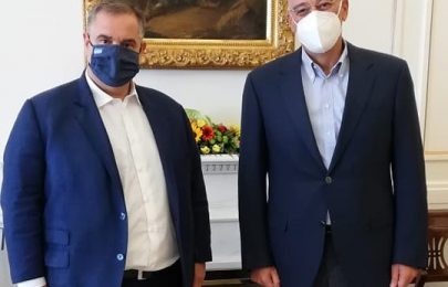 Συνάντηση του Βουλευτή Βασίλη Σπανάκη με τον Υπουργό Εξωτερικών Νίκο Δένδια