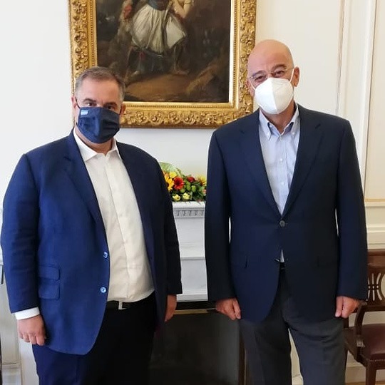 Συνάντηση του Βουλευτή Βασίλη Σπανάκη με τον Υπουργό Εξωτερικών Νίκο Δένδια