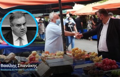 Επίσκεψη Βασίλη Σπανάκη σε Λαϊκή Αγορά της Νέας Σμύρνης